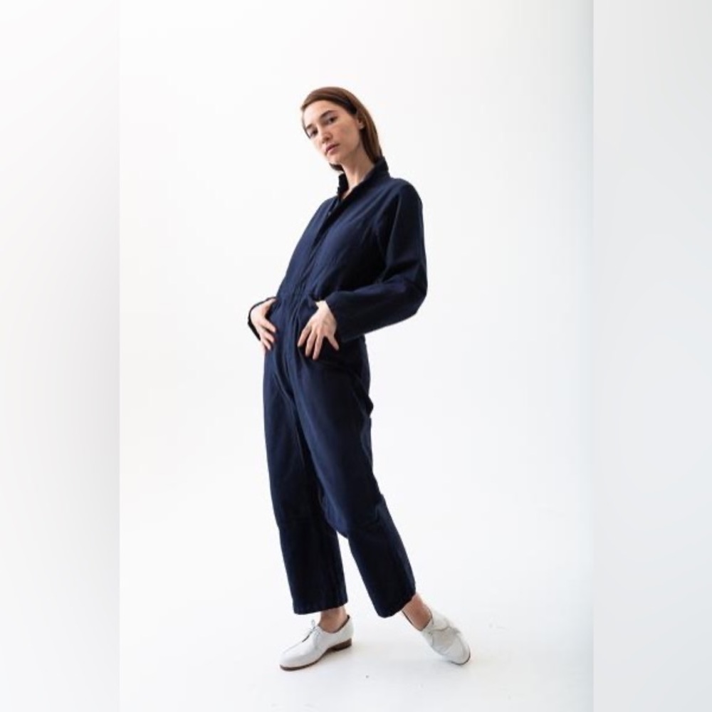 Caron Callahan Fincher jumpsuit navy sz medium